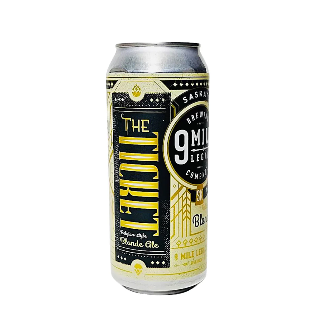 9 Mile Golden The Ticket Blonde Ale 4 Cans