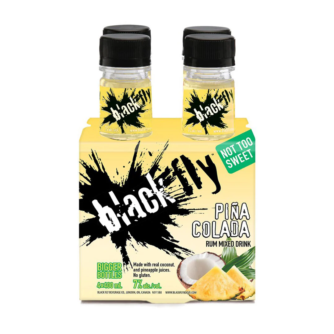 Black Fly Pina Colada 4 Bottles
