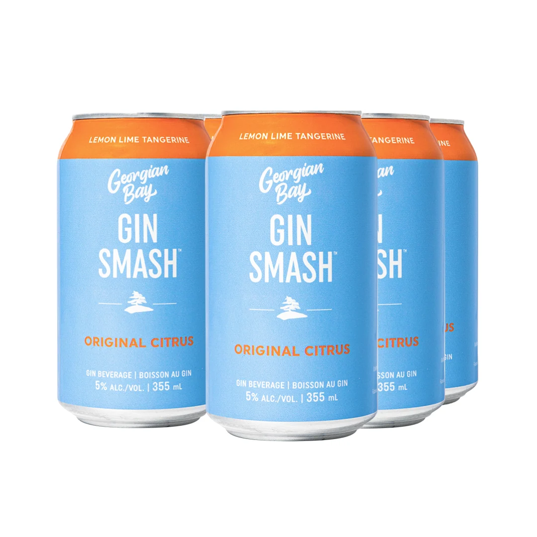 Georgian Bay Gin Smash 6 Cans Original Citrus