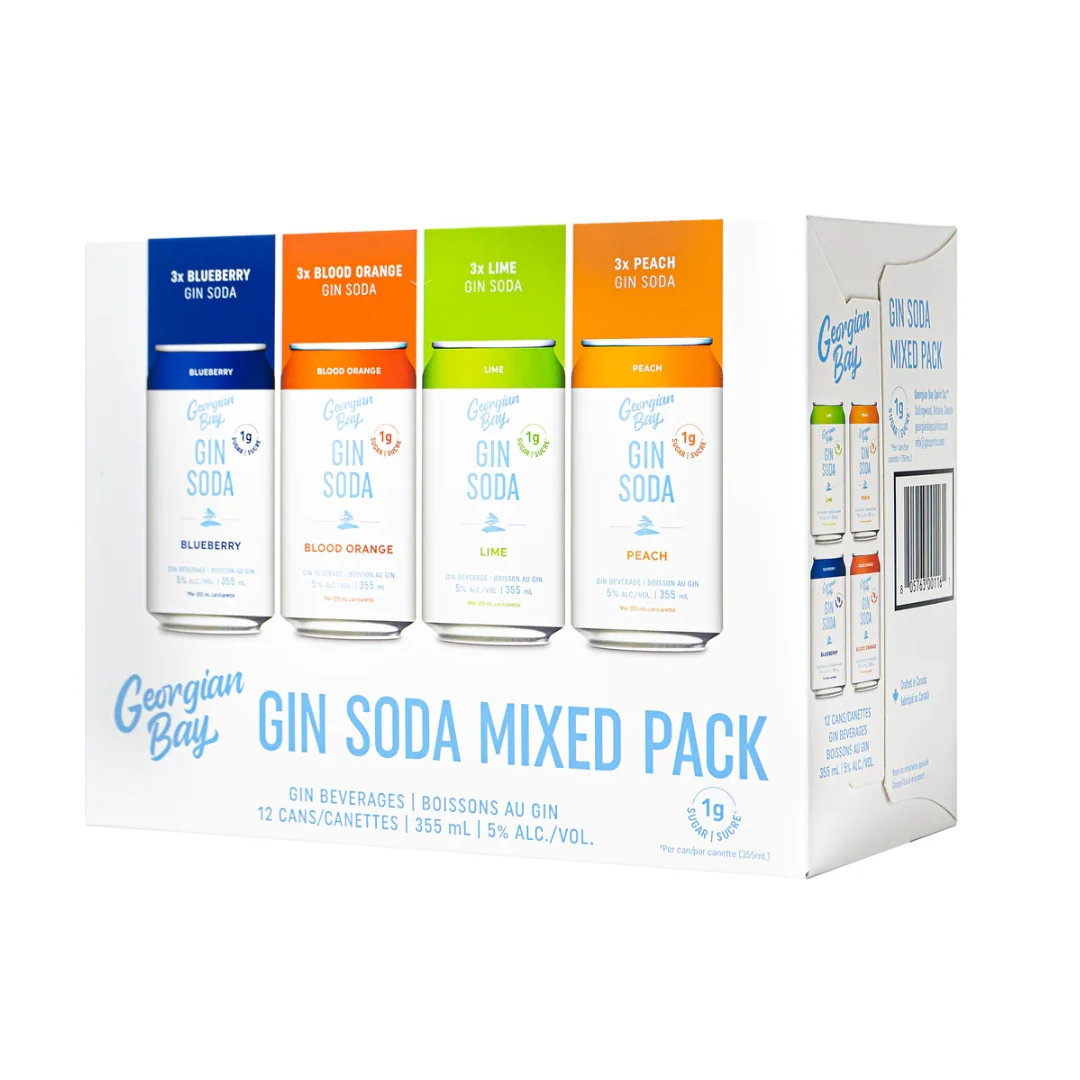 Georgian Bay Gin Soda Variety Pack 12 can
