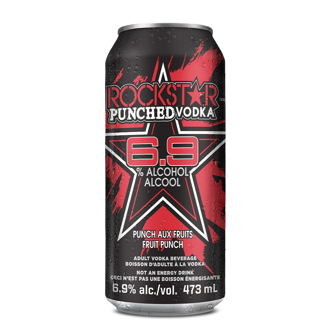 ROCKSTAR + VODKA Fruit Punch 473ml