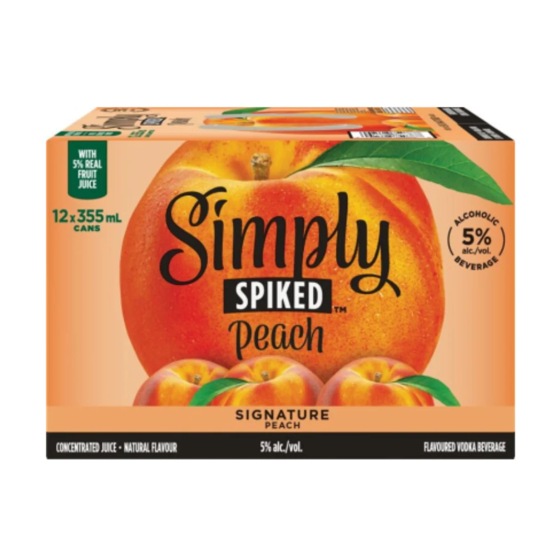 Simply Spiked Peach 12 cans