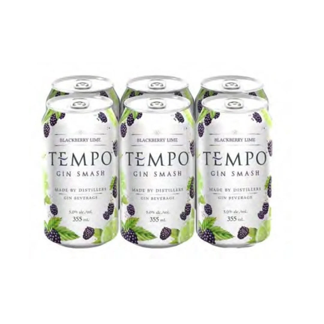 Tempo Gin Smash Blackberry Lime 6 Cans
