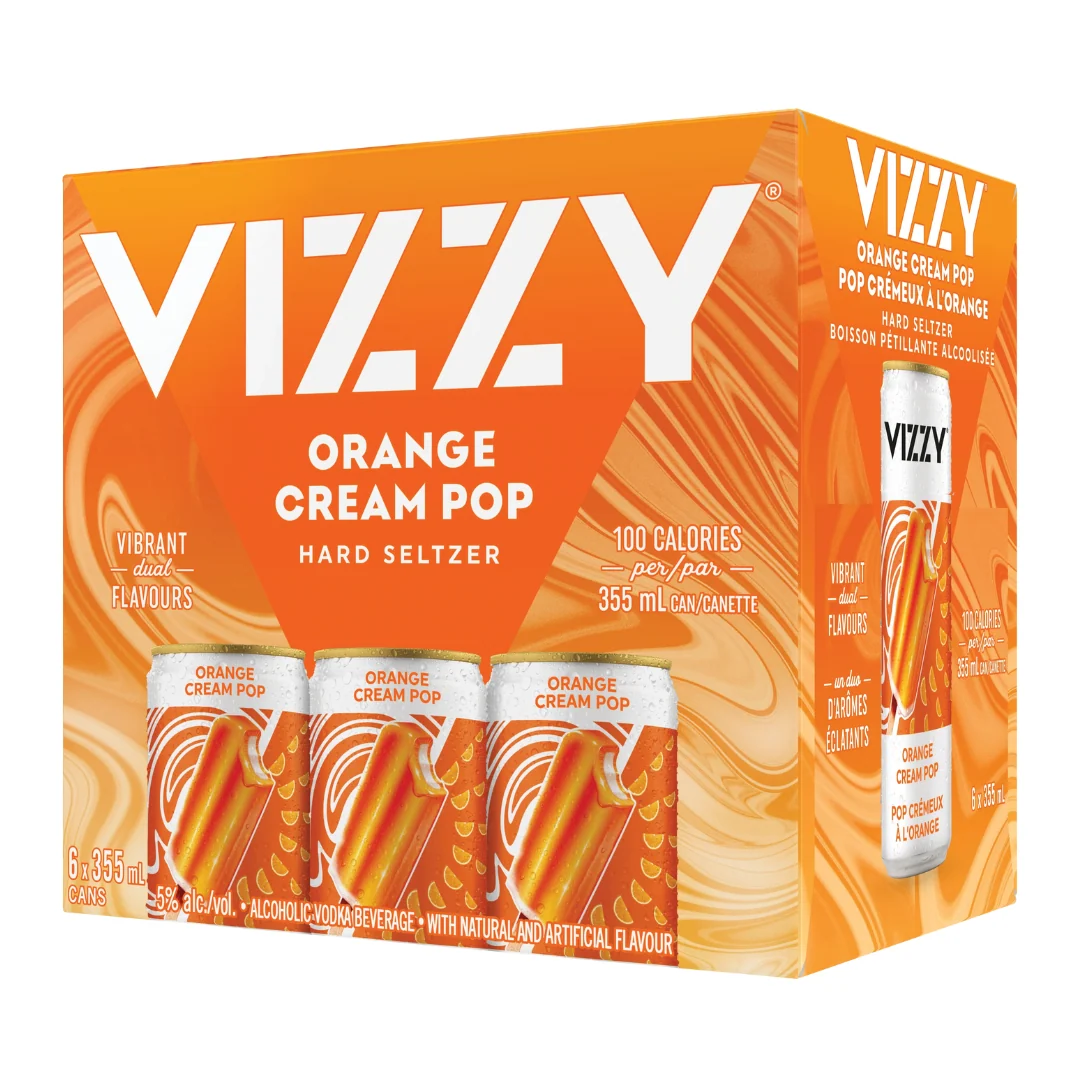 Vizzy Orange Cream Pop 6 cans